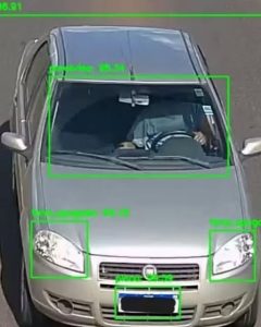 A tecnologia consegue detectar até 82 tipos de infrações, como falta do cinto de segurança, uso do celular ao volante, motorista tomando chimarrão, ultrapassagens em locais proibidos e motociclistas sem capacete - Crédito: Reprodução