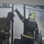 Fogo atingiu moradia na tarde desta terça-feira - Crédito: Bombeiros/Reprodução