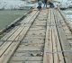 Ponte baixa recebeu reparos após ficar submersa novamente - Crédito: Prefeitura de Vale Real