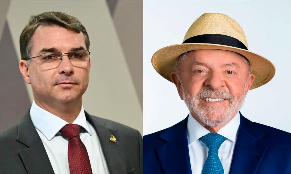 Flávio Bolsonaro e Lula disputam a eleição para presidente - (Foto: Agência Brasil