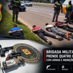 Quatro suspeitos foram presos na ERS-122 após morte de comerciante - Crédito: Reprodução